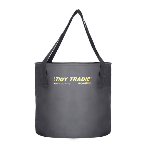 The TIDY TRADIE Work Bin, for when you need an easy rubbish bin on-site.