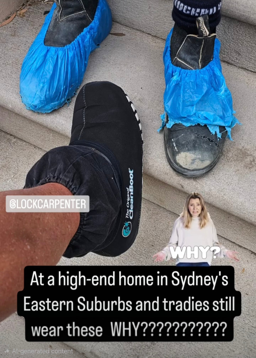 Tidy Tradie work gear on the job.