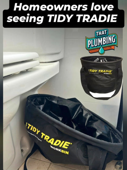 A plumbers small Tidy Tradie work bin.